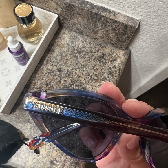 Missoni Purple Cat-Eye Sunglasses